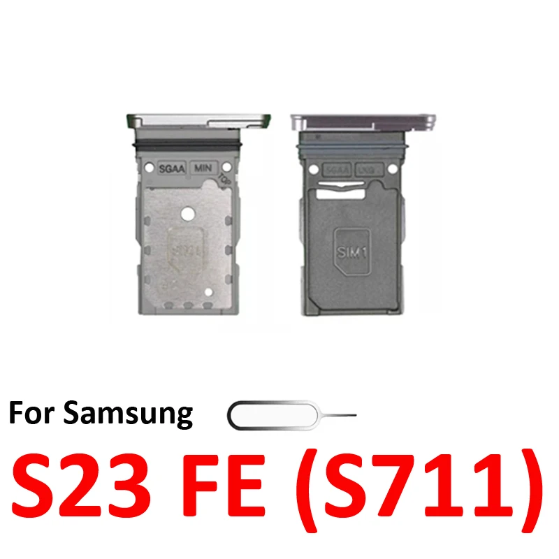 Bandeja para Tarjeta SIM para Samsung Galaxy S23 FE S711 S711B, Gris o Plata, Simple o Doble SIM 4