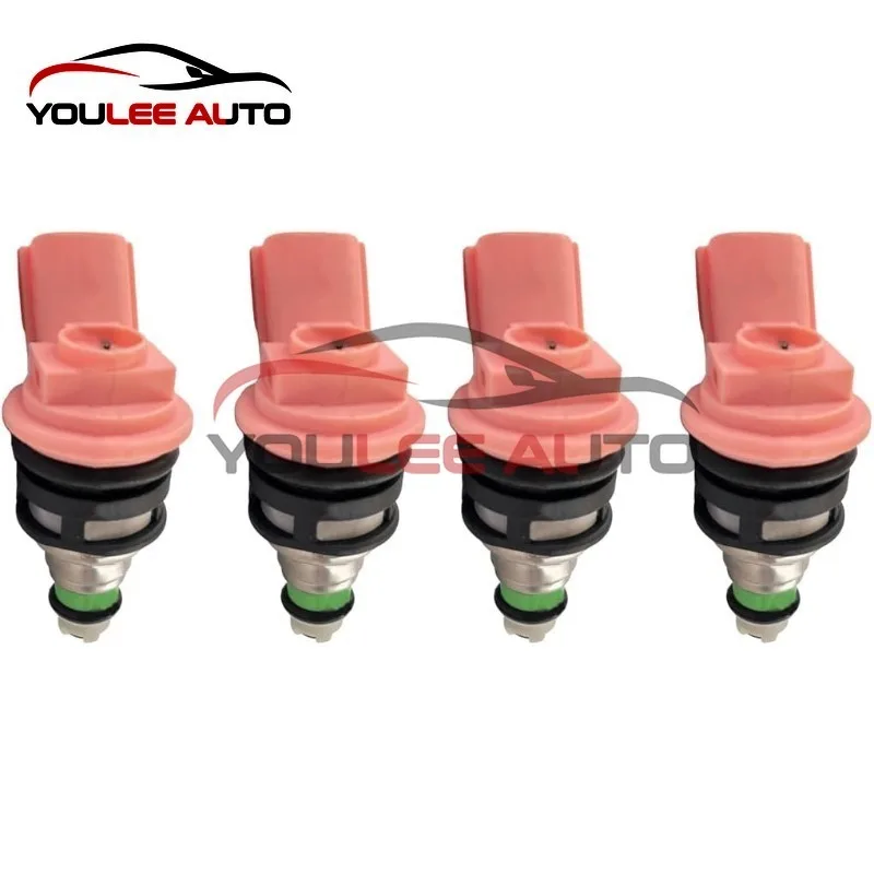 4PCS 16600-57Y01 1660057Y01 16600-57Y00 1660057Y00 Fuel Injectors For 1991-1999 Nissan Sentra 200SX NX 1.6L L4 GA16DE Engine