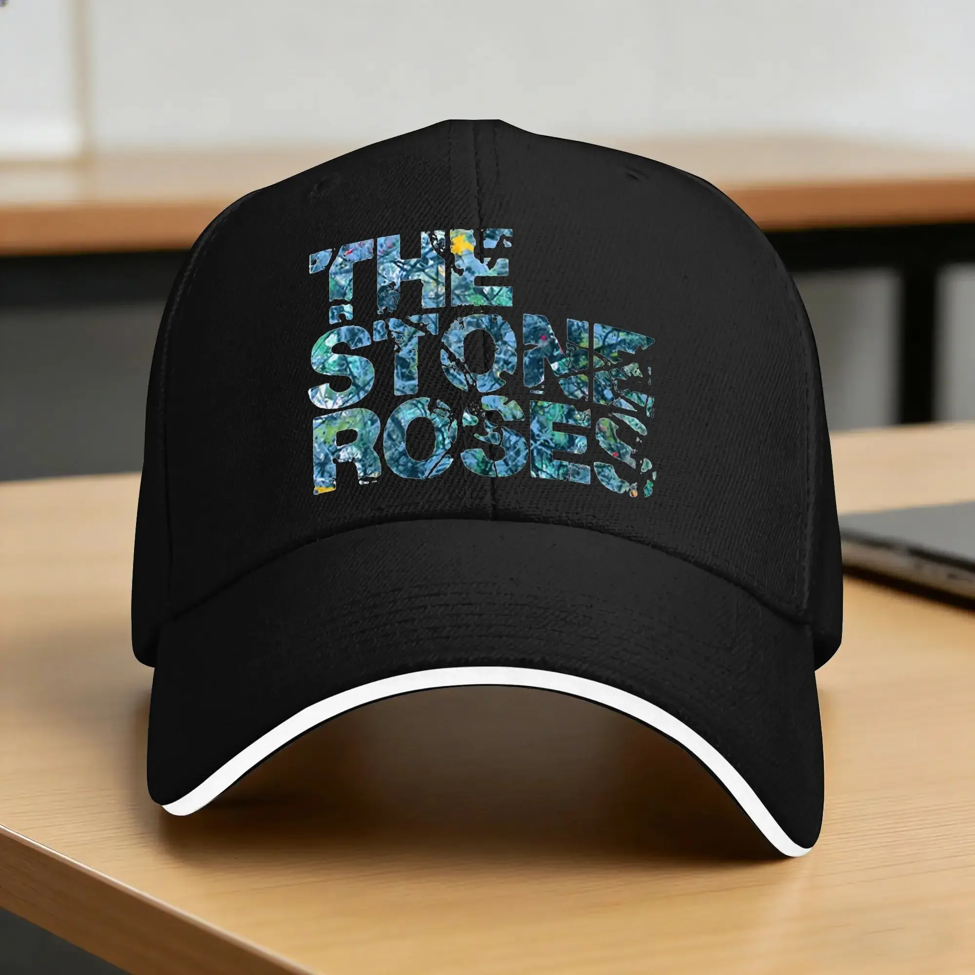 New Sun Baseball Cap The Stone Roses Band  Print Trucker Hat Wholesale y2k Cool Kpop Rock Snapback Cap