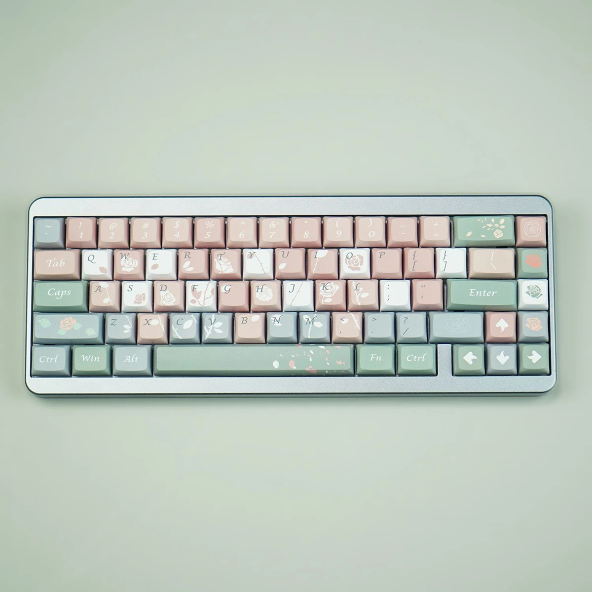 XDA Bamboo Chrysanthemum White Rose PBT Sublimation Keycap