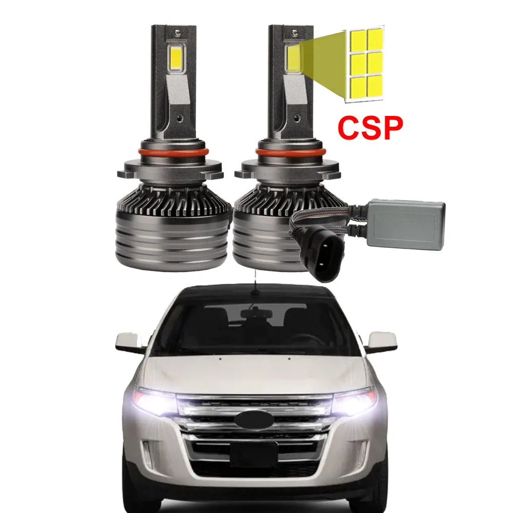 

2 шт. 9012 HIR2 автомобильные светодиодные лампы для фар для Ford Edge 2011 2012 2013 2014 дальний ближний свет Canbus 6500K