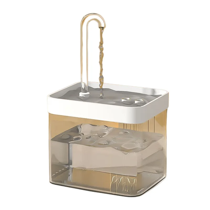 Eco-Friendly Automatic Pet Water Dispenser Recirculate Drinker Bowl with Charging Source Plastic Fountain Dispenser