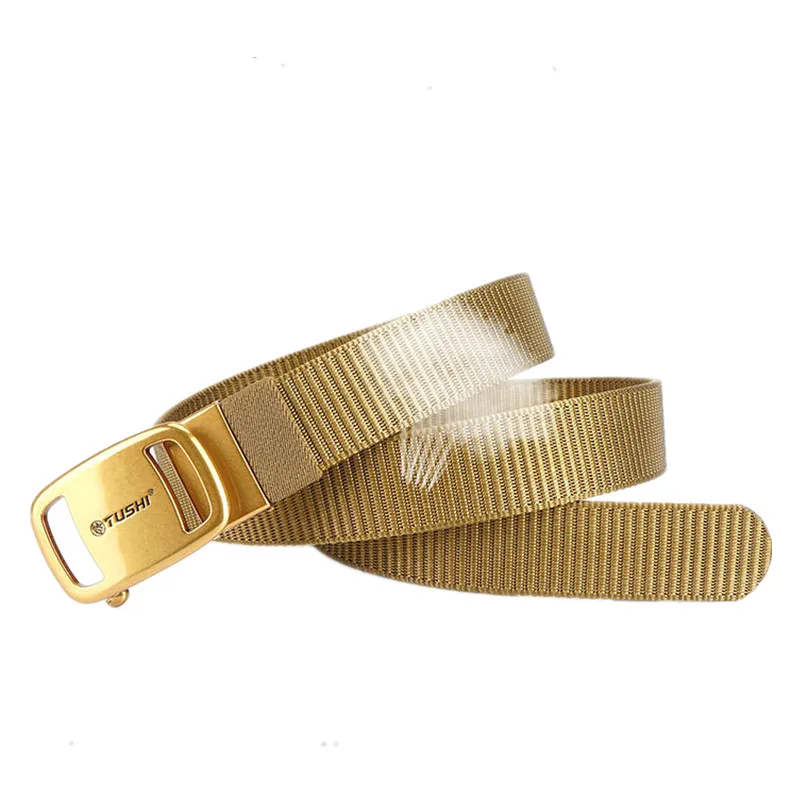 TUSHI ceinture tactique hommes chasse en plein air multi fonction alliage boucle automatique Waish haute qualité Corps marin doux véritable Nylon