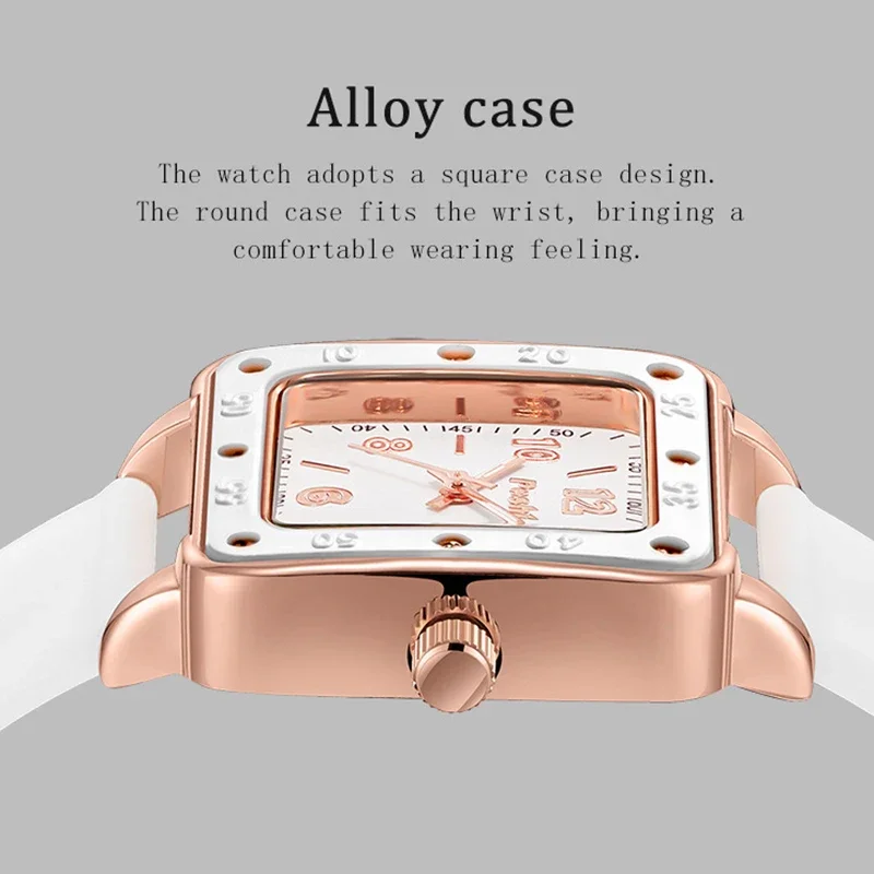 POSHI Luxury Quartz Women Wristwatches Casual Classic Square Waterproof Ladies Watches Fashion High Quality Watch for Women