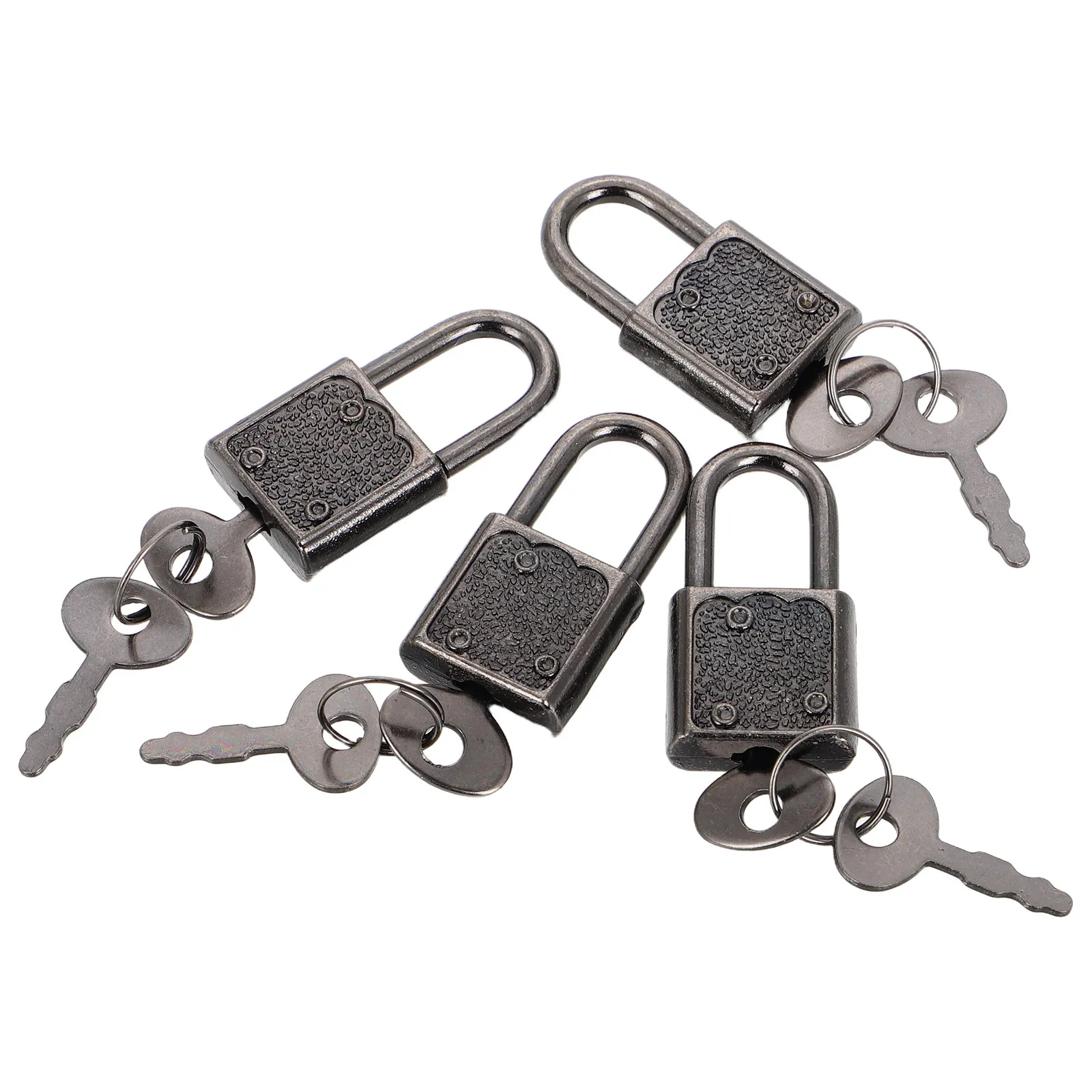 

4Pcs Pirate Treasure Chest Lock Mini Padlock Small Metal Lock Key for Kid Jewelry Box Diary Locker Small Padlock