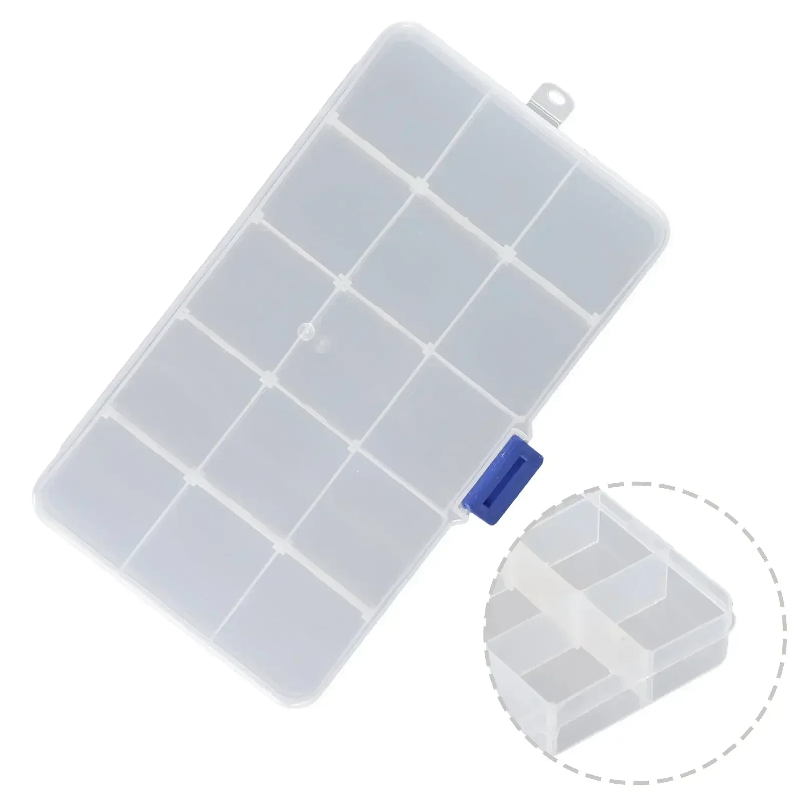 White Case Plastic Storage Screws Jewelry Beads Crafts 10/15/24 Compartments DIY 1pc Display Tray Holder Earring