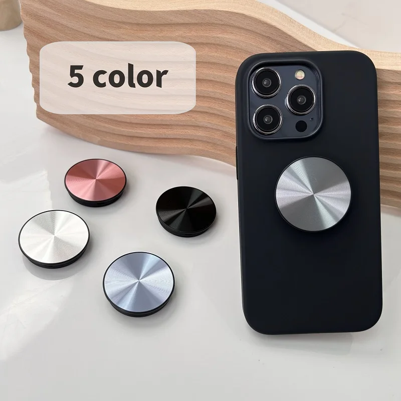 

Sticky Phone Stand Socket Grip Tok Black For Mobile Phone Samsung For iPhone Sticky Finger Grip Stand Foldable Phone Stand