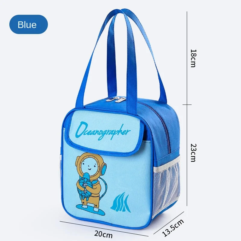 Kids Portable Warm Bag Pack Lunch Box Insulation Package Insulated Thermal Food Picnic Pouch for Boys Girls Kids Children Bag