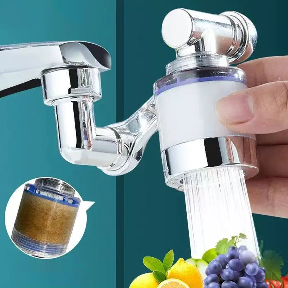 

Поворотный многофункциональный аэратор для смесителя с удлинителем 1080° ° Вращающийся смеситель-распылитель ABS Головка распылителя Фильтр для воды Раковина