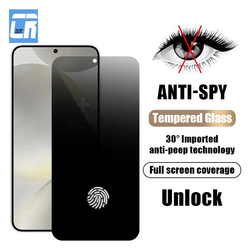 Anti-peep Privacy Screen Protector For Samsung Galaxy S24 Ultra 0.18MM Tempered Glass For Samsung S23 S22 S21 Plus Anti Spy Film