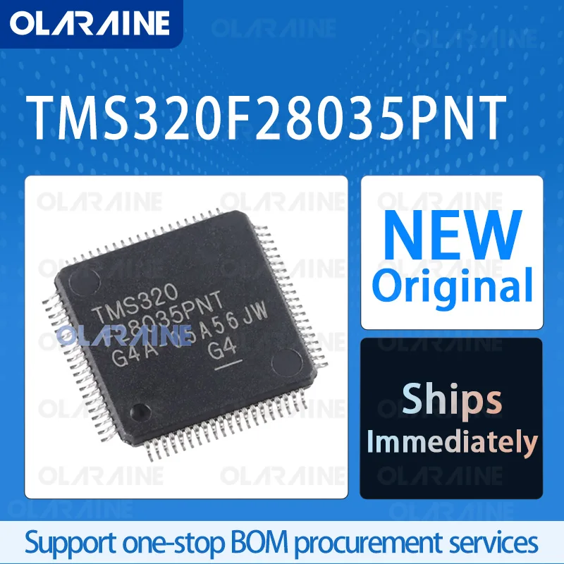 

1/5/10Pcs TMS320F28035PNT LQFP-80 original ic chip 32-bit microcontroller - MCU Core C28x Program memory 128 kB Voltage 1.955 V