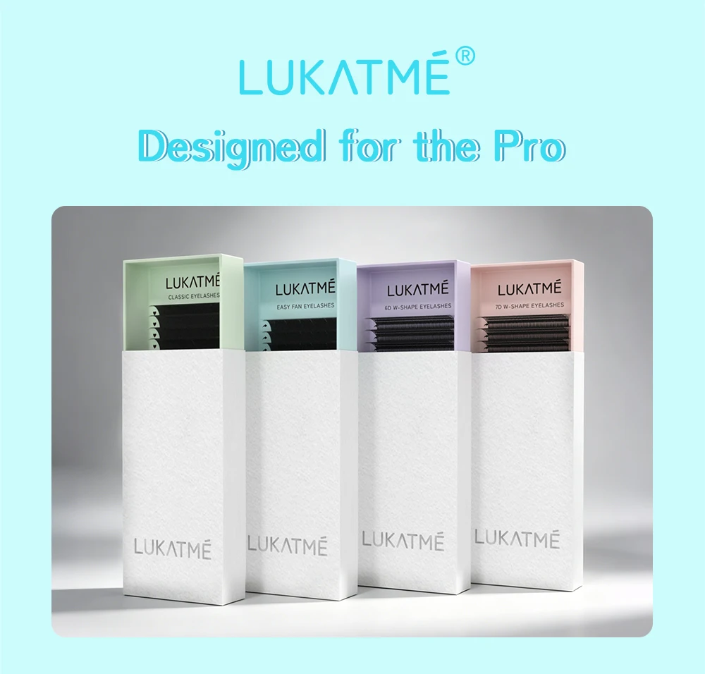 LUKATME YY Wimpernverlängerung 12 Reihen Matt Schwarz C/D Curl 8-15mm Zwei Spitzen Y-Form Künstliche Wimpern Schnelle Anwendung YY Wimpern zum Üben – Detail 11