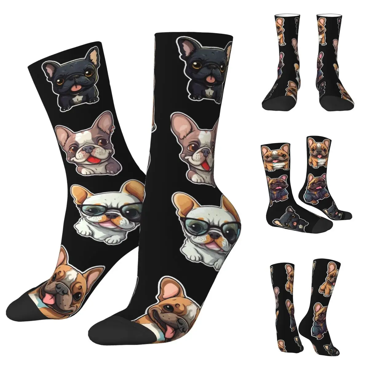 

Non brand,pattern Cute Pets Bulldog cosy Unisex Socks Hiking Happy Socks Street Style Crazy Sock