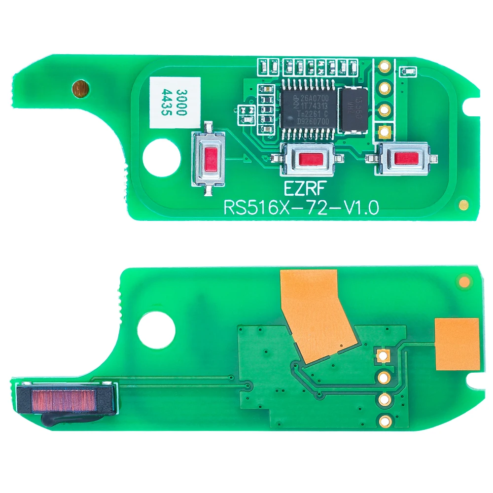 KEYECU  LTQF12AM433TX 433MHz Remote Key Fob 3 Button for Fiat 500 RAM Promaster City 2012-2021 (Delphi BSI)