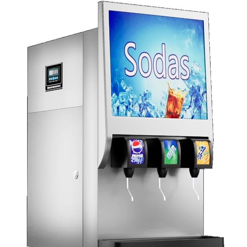 

Yuan Yin Commercial Flavor Beverage Dispenser Carbonated Juice Cola Lemonade Self-service Beverage Cup Dispenser