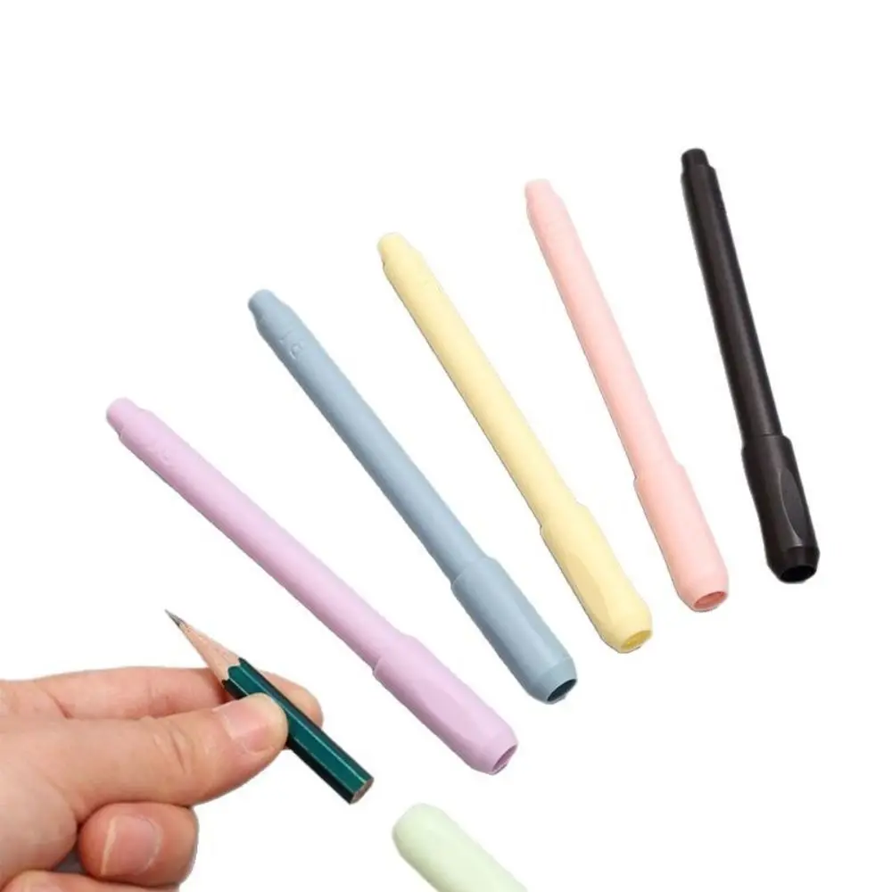 

High Quality Plastic Pencil Extender Universal Adjustable Pencil Extension Holder Lightweight Pencil Lengthper For School Office