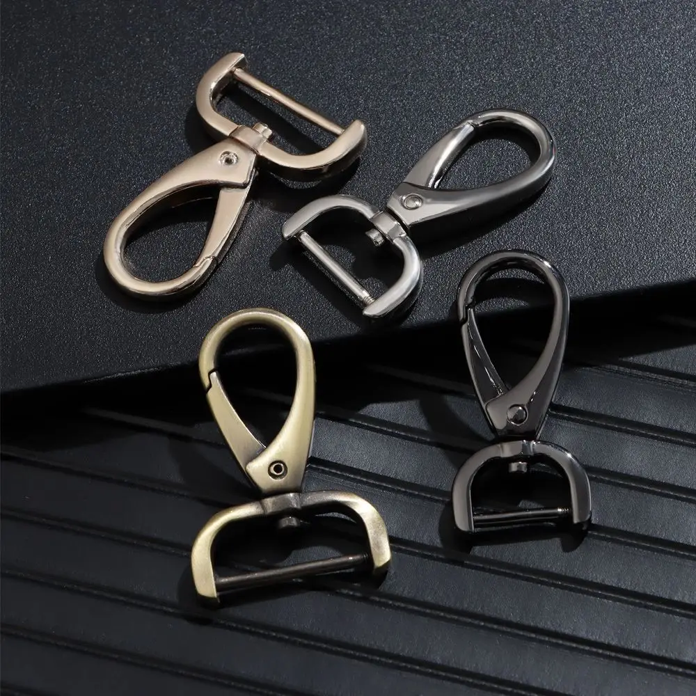 16/20/26mm Metal Detachable Snap Hook Trigger Clips Leather Strap Buckles Pet Leash Hooks Belt Keychain Webbing Buckle 4 Colors