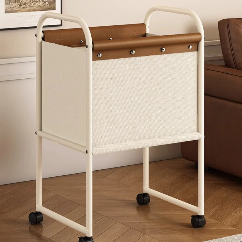 

Vintage Laundry Hamper, Mobile Laundry Basket for Home Use, Large Capacity Clothes Storage Cart, Bathroom Clothes Basket