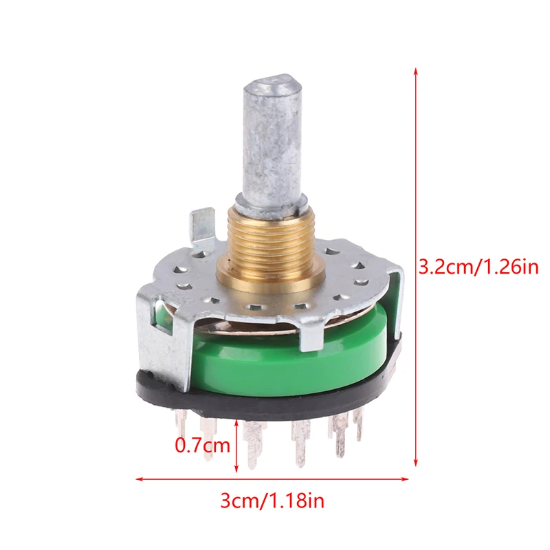 Commutateur rotatif 4 pôles 12 positions SRRM1C7800 amplificateur de puissance 1050R 2000 commutateur de Signal Audio Audio