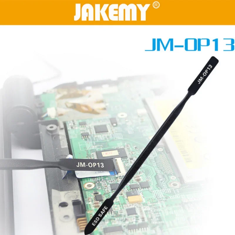 JAKEMY JM-OP13 outil de levier Spudger en métal multifonctionnel pour l'entretien du téléphone portable carte mère ouverture électronique réparation pied-de-biche