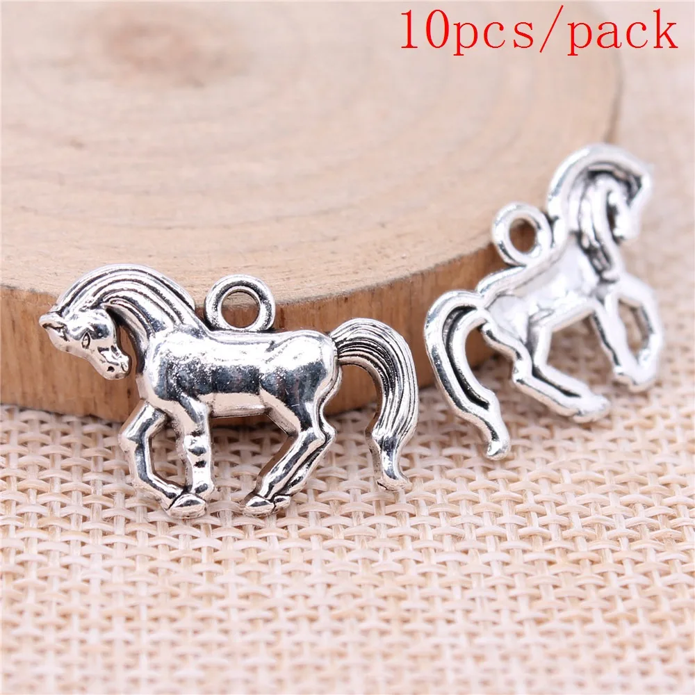 Horse Charms For Jewelry Making DIY Pendants For Gift Bulk