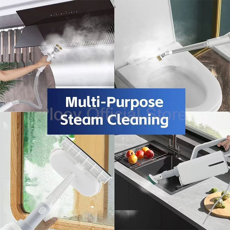 Home Multifunctional Electric Steam Mop High Temperature Floor Cleaner Handheld Steam Cleaner Efficient Sterilization Heating