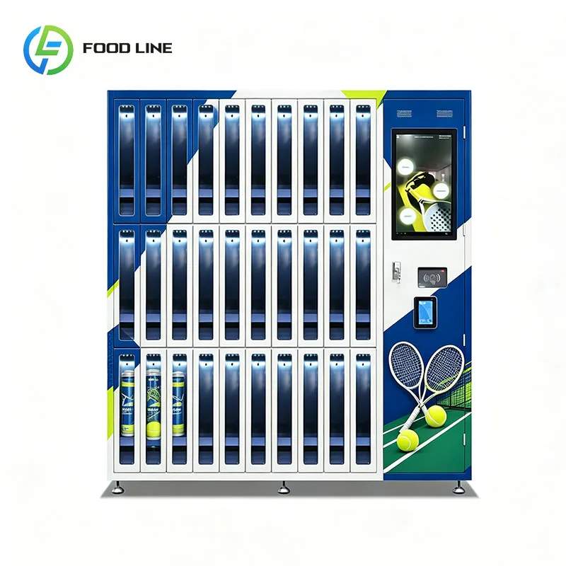 Tennis Ball Vending Tennis Racket Kiosk Sports Equipment Dispenser Tube Tennis Balls Court Side Customized