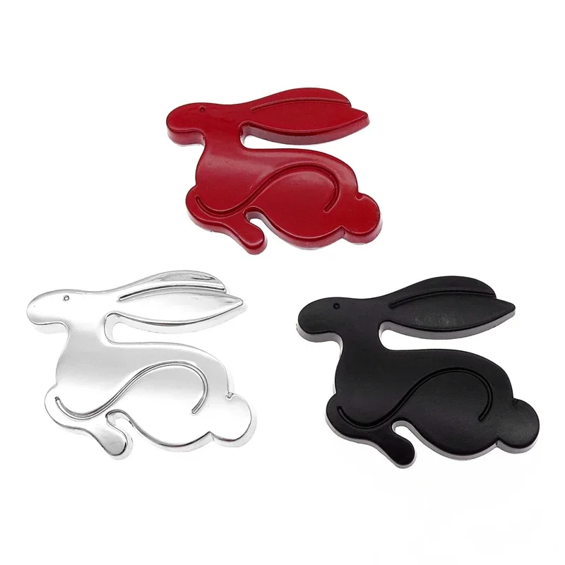 

1pc Universal Cartoons Car Styling Decal for VW Jetta Golf BMW Audi Chevrolet 3D Metal Running Rabbit Emblem Rear Trunk Badge