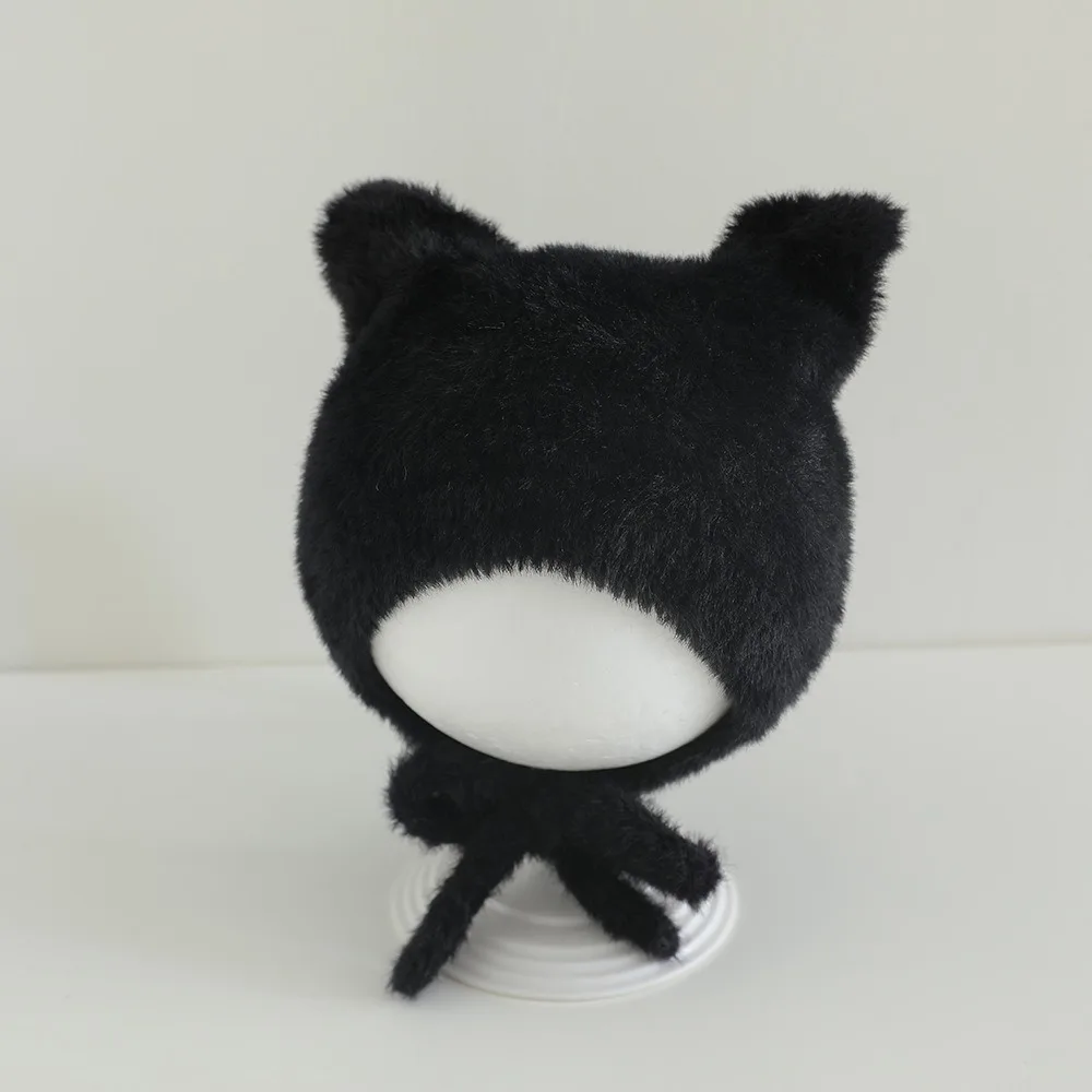 

Мягкая теплая детская шапка для защиты ушей, утолщенные милые шапочки с галстуком для малышей с героями мультфильмов, однотонные детские шапочки для детей 10-36 месяцев