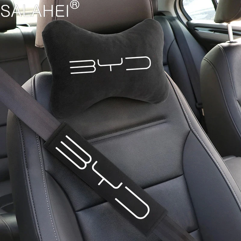 Coussin de protection pour ceinture de sécurité de voiture, oreiller de nuque pour appuie-tête de voiture, pour BYD Song Qin Han Tang DM 2018 PLUS Song Pro MAX Yuan