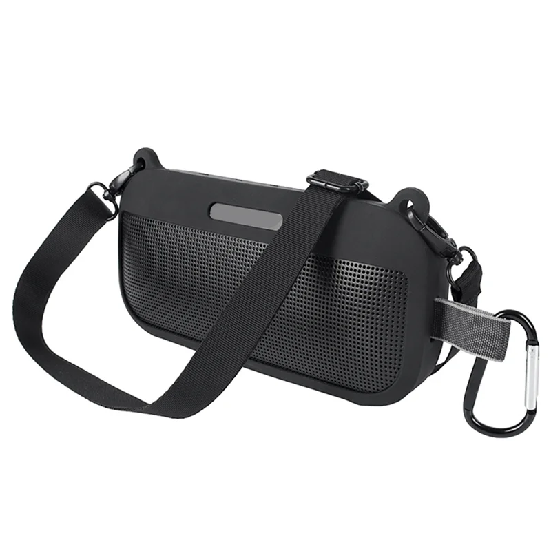 HFES Funda de silicona suave para altavoz portátil Soundlink Flex Bluetooth con correa para el hombro y mosquetón