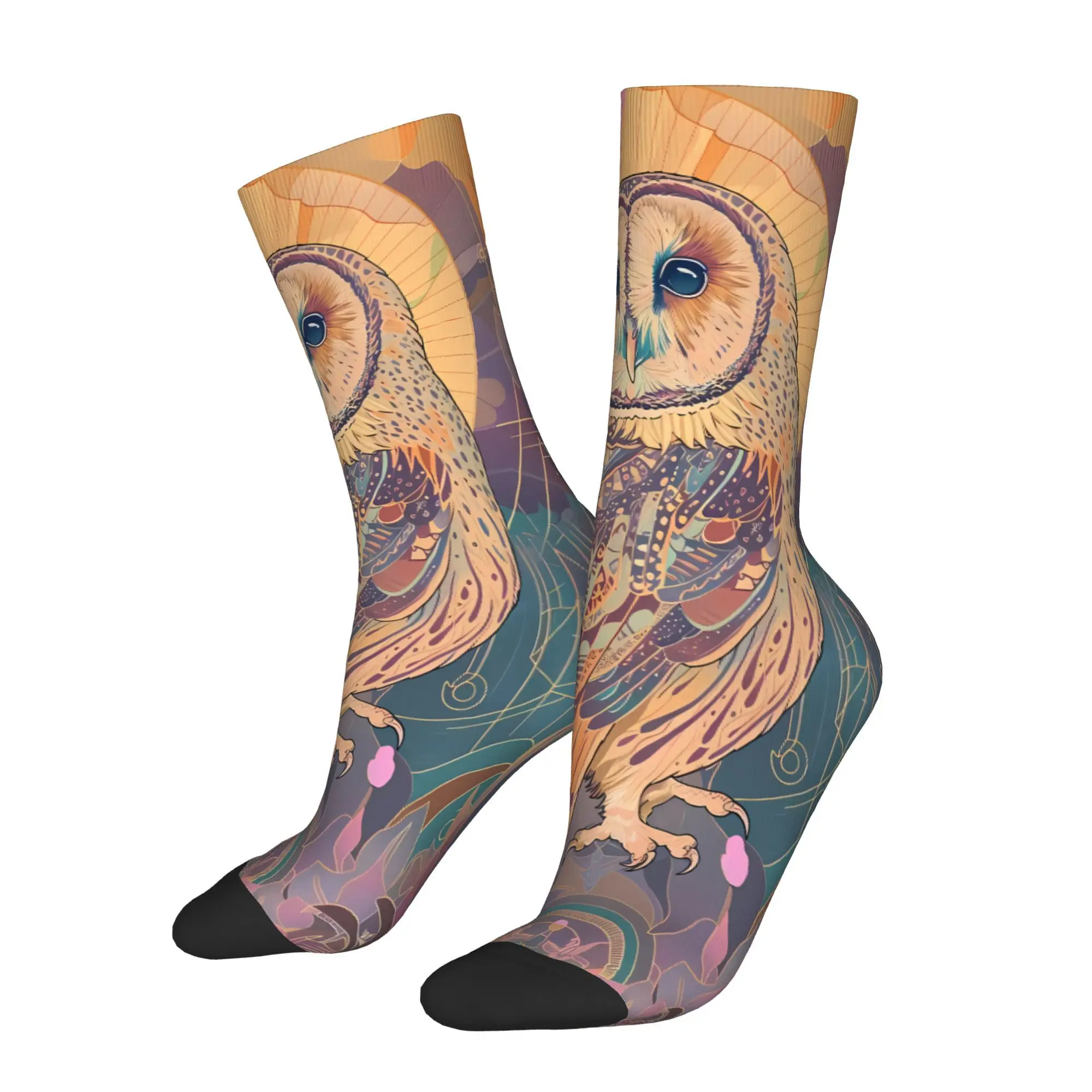 

The Spiritual Meaning of Owls Sock Printed Man Polyester Fashion
