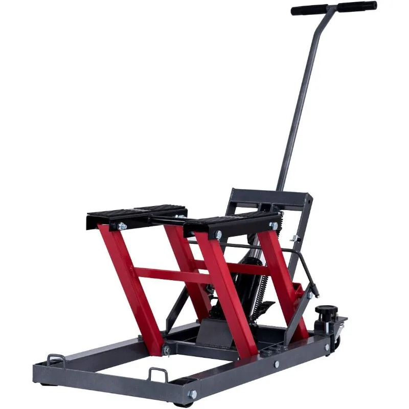 

Goplus Motorcycle ATV Hydraulic Scissor Lift Jack Stand Quad Dirt Street Bike Hoist 1500 Lbs
