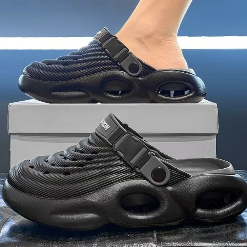 

Тапочки унисекс, летние мужские пляжные сандалии, женская модная садовая обувь, оригинальная обувь из ЭВА для спальни, высококачественная парная обувь на открытом воздухе