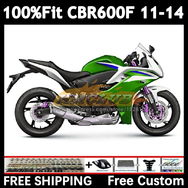 OEM Fairing For HONDA CBR 600 F 600F CBR600 F4i 54No.44 green stock CBR600F 11 12 13 14 CBR600F4i 2011 2012 2013 2014 Injection