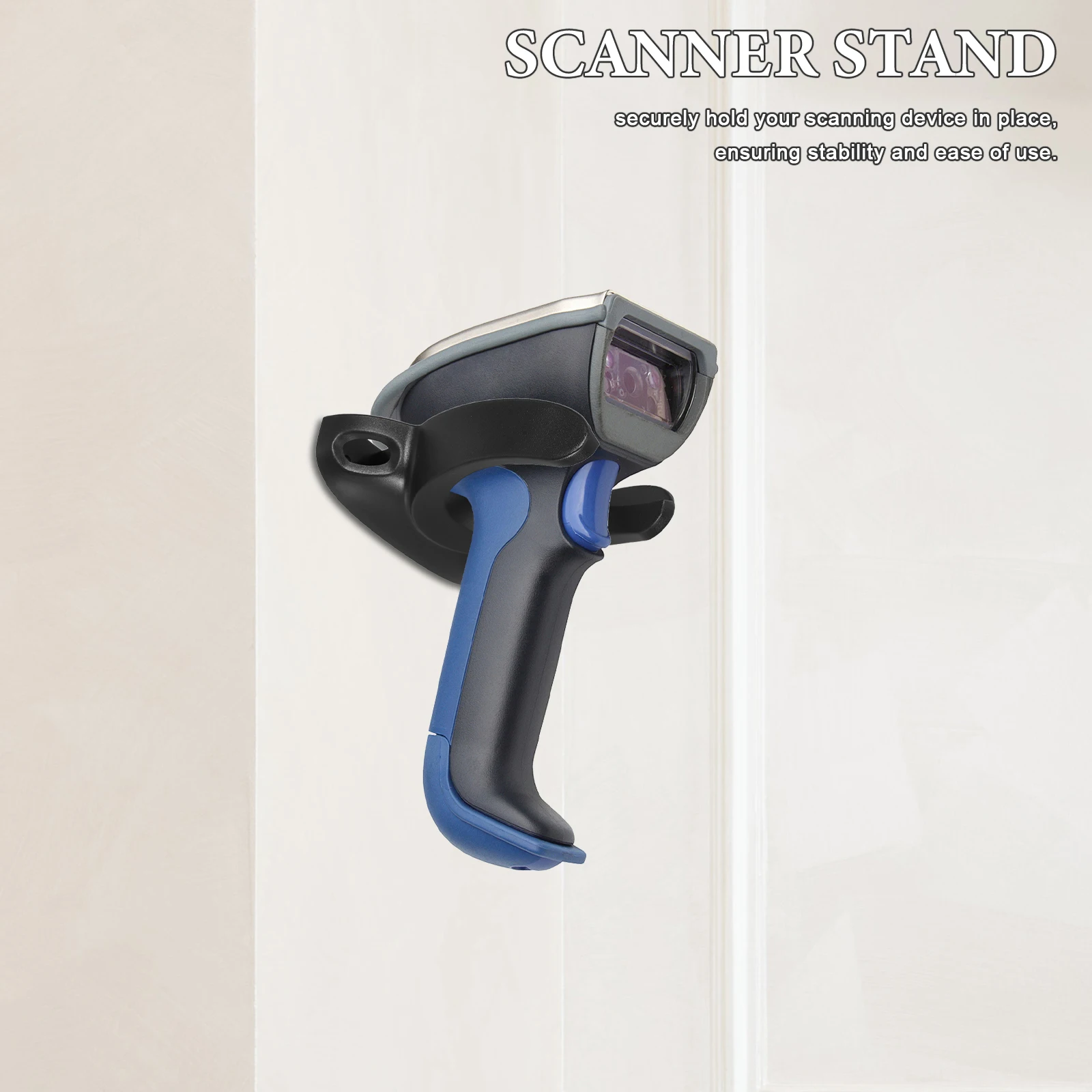 

Scanning Gun Barcode Machine Stand Wall Mount Holder Spacesaving Bracket Holder Stable Reliable ScannerBracket