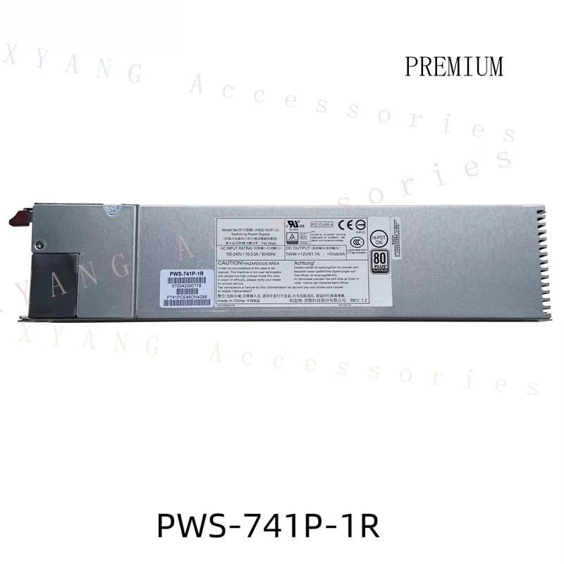 N+ Original For Supermicro PWS-741P-1R 740W 1U 80 PLUS Platinum Redundant Single Output Power Supply Module Fast Ship