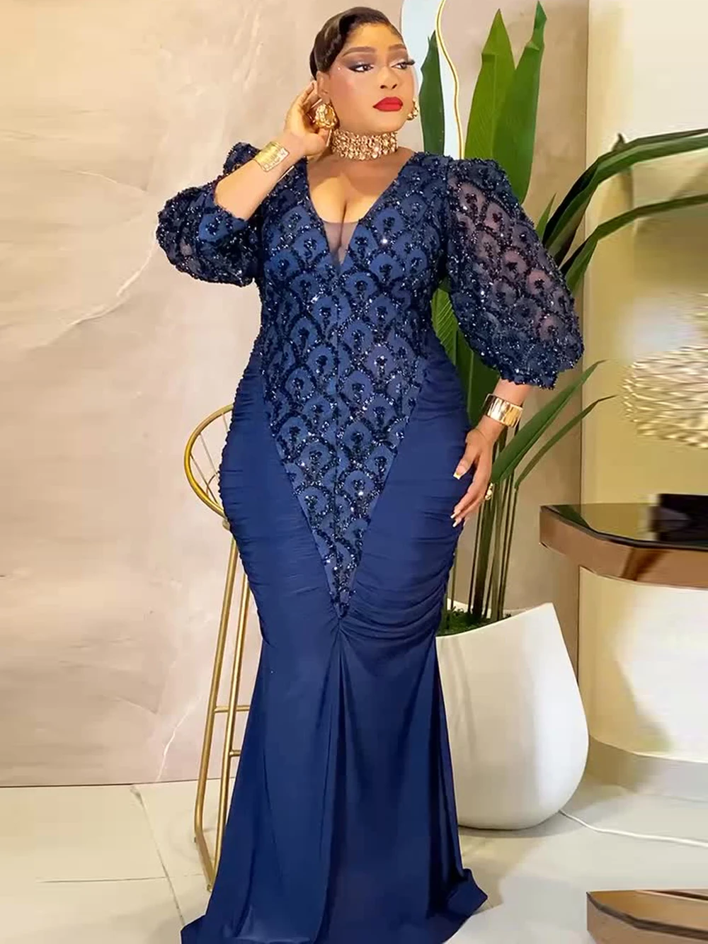 

Роскошные африканские платья для женщин: анкарские платья-дашики с пайетками, платья-русалки для дня рождения, свадьбы, вечеринки, длинные платья больших размеров, одежда для торжественных случаев.