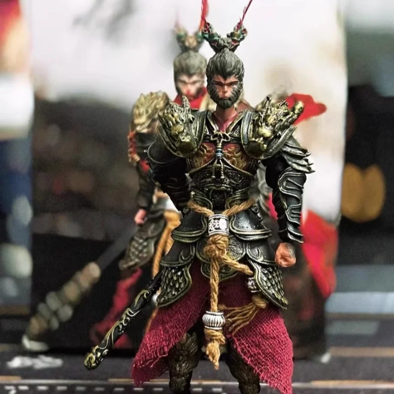 

13cm Black Myth Wukong Action Figure The Destined One Great Sage 1/12 Scale Jingu Bang Staff Collectible Model Toy Gift For Fans