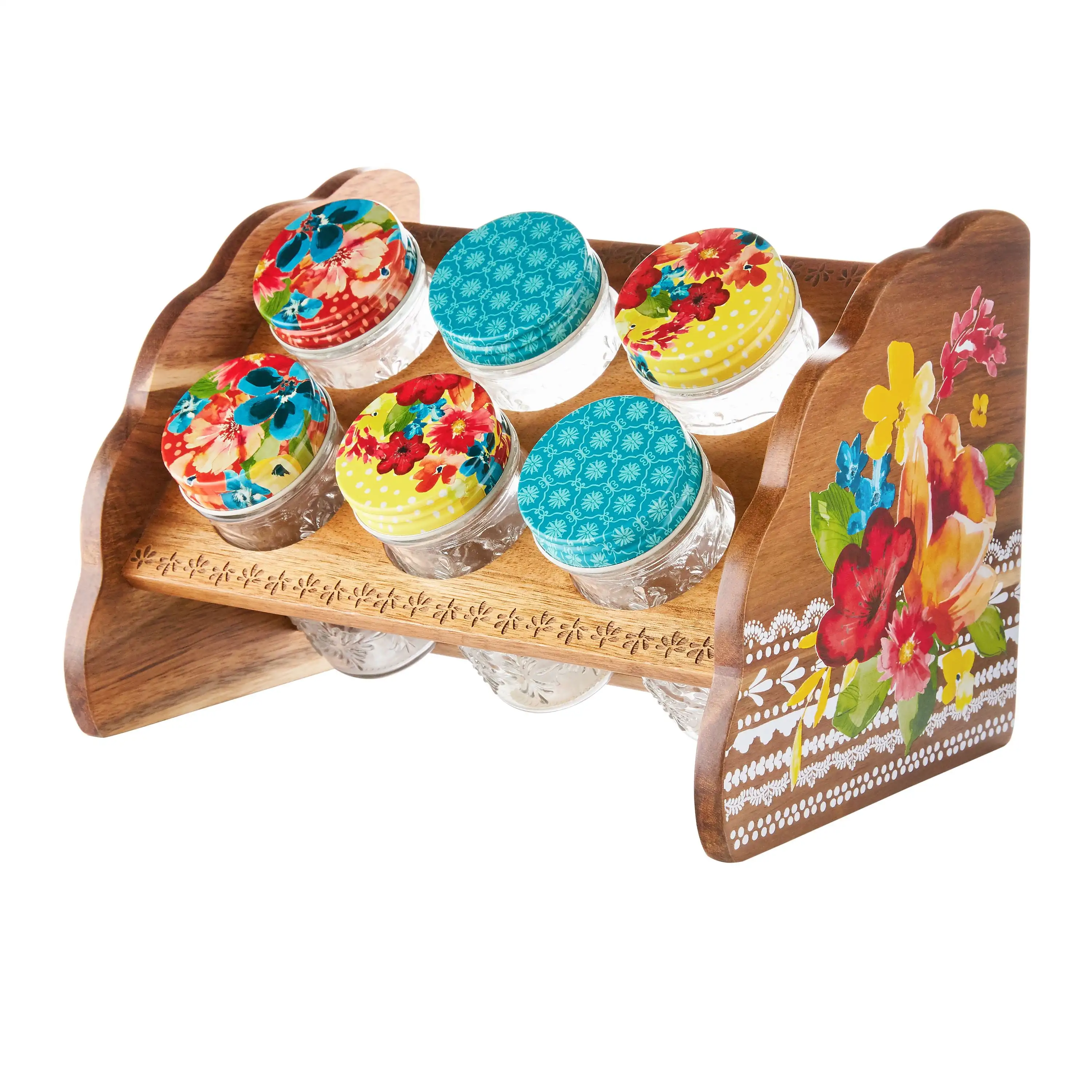 

Wildflower Whimsy Six Jar Spice Rack