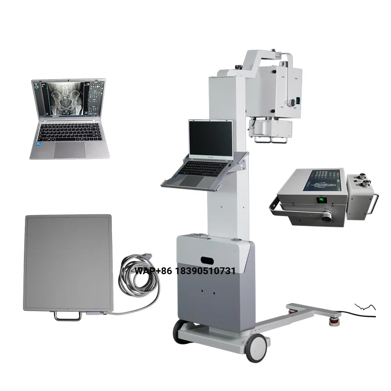 Mobile digital radiography system, portable mobile DR X-ray machine with flat panel detector for hospital bedside radiography