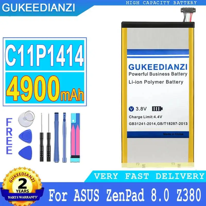 

Tablet Battery Environmentally Friendly C11P1414 4900mAh For Asus Zenpad 8.0 CB81 Z380 Series