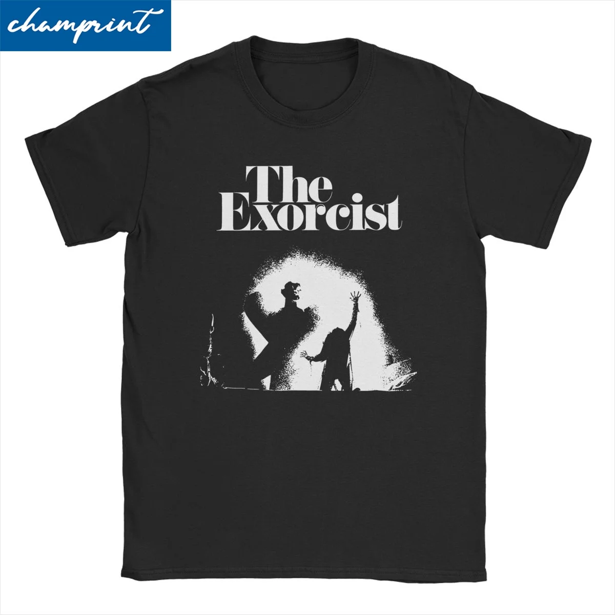 

Men Women T-Shirt The Exorcist Horror Movie Vintage Pure Cotton Tees Short Sleeve T Shirts Crew Neck Tops 4XL 5XL 6XL