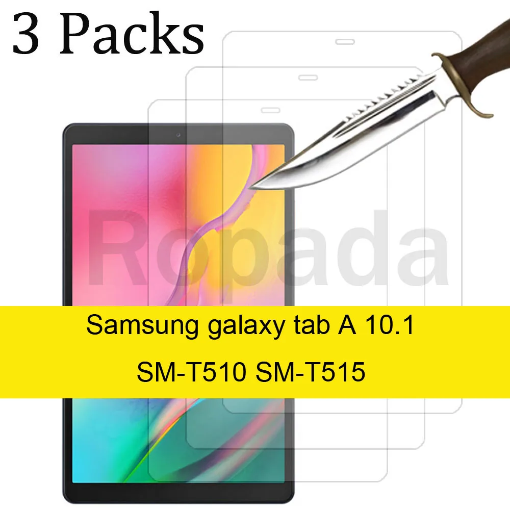 3PCS Glass screen protector for Samsung Galaxy Tab A 10.1 (2016) SM-T580 SM-T585/SM-T510 SM-T515 10.1'' tablet film