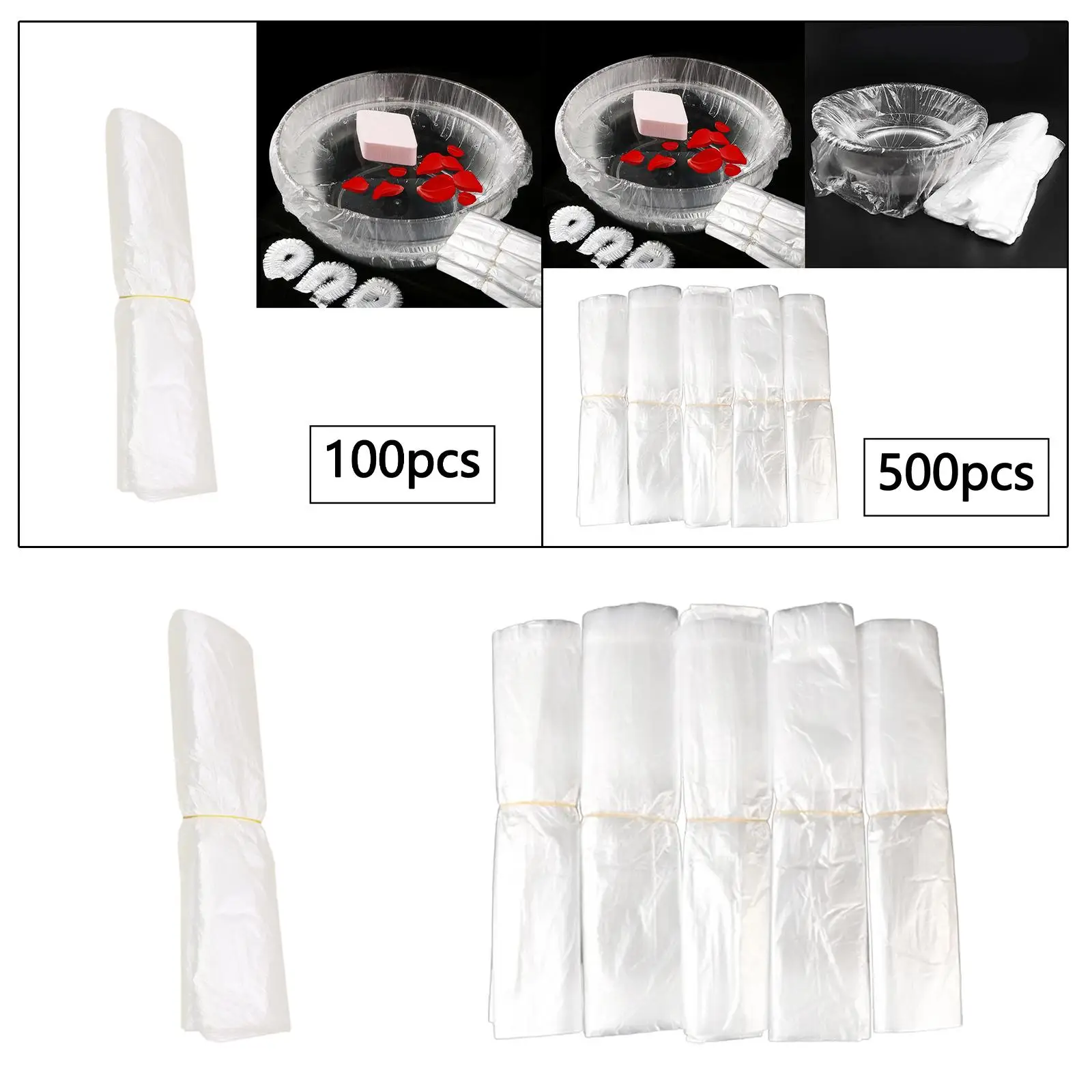 

SPA Liners Disposable Wash Basin Liners for Foot Tub Basin Bowls Foot SPA