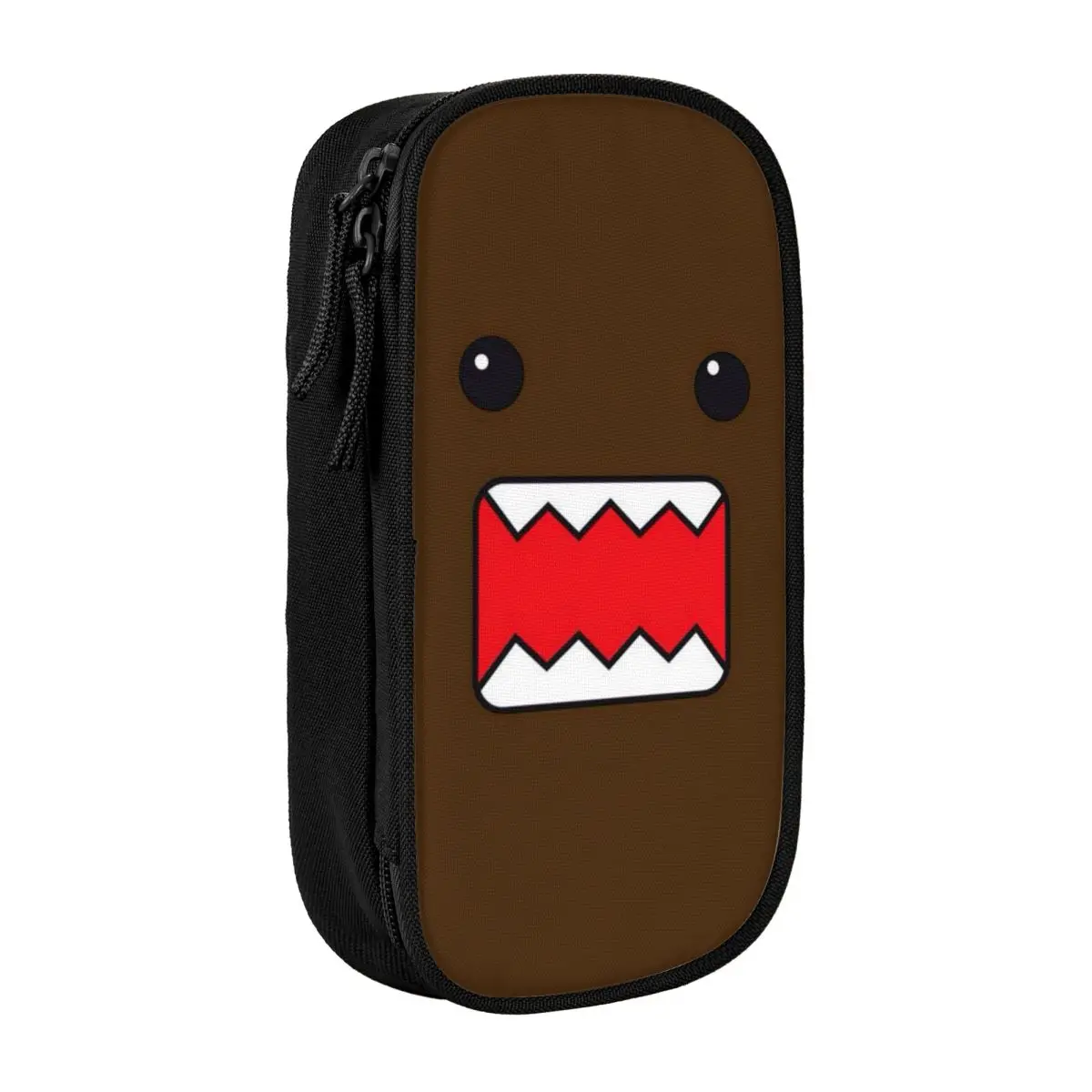 

Kawaii Japanese Pencil Case Doll Domo Kun School Pencil Case Double Layer Boy Girl Retro University Pencil Box School Stationery