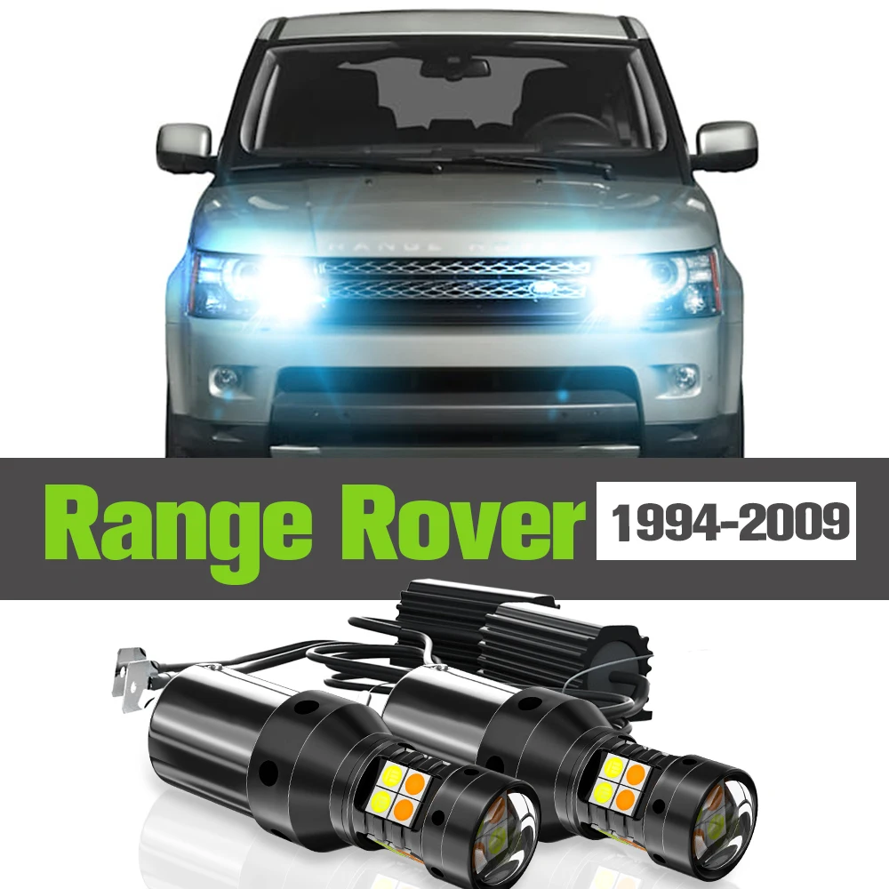 

2x LED Dual Mode Turn Signal+Daytime Running Light DRL Accessories Lamp For Land Rover Range Rover Sport 1994-2009 2004 2005