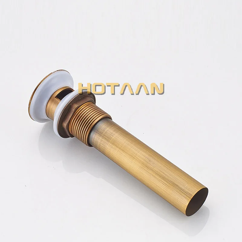 . Antique Bathroom Brass Pop Up Sink Drain Brass Pop-up Drain basin waste YT-5193 image 3