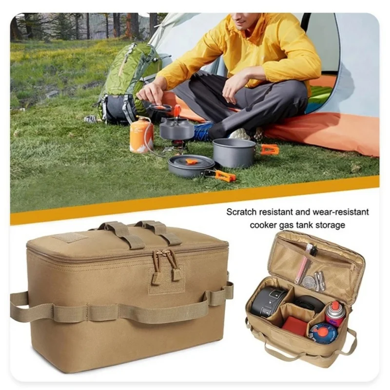 

Outdoor Multifunction Portable Storage Bag Tank Large Capacity Ground Nail Tool Bag Gas Camping Tool Picnic Cookware Bag