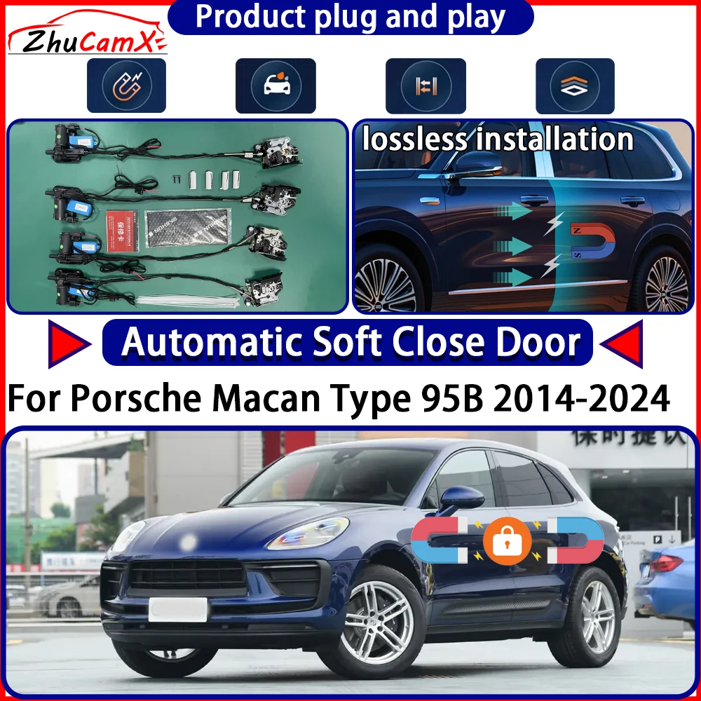 

Электрический привод дверного замка OEM для Porsche Macan Type 95B 2014-2024 Комплект мягких закрывающих дверей Система защелки с автоматической выдвижной дверью Easy
